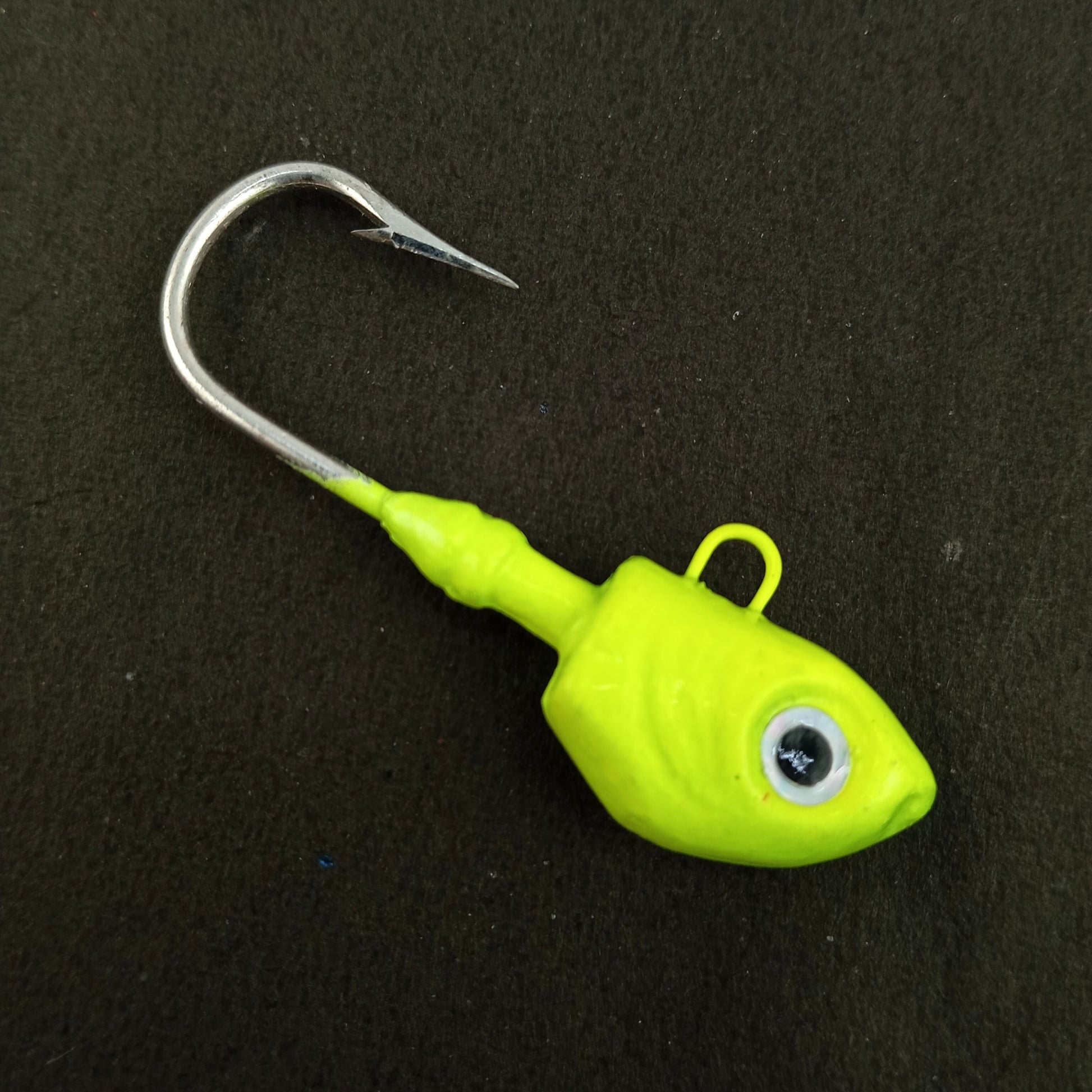 Hand Made Jig Fishing Heads Hook 5-0 ,30gms Light Green Close Up Image