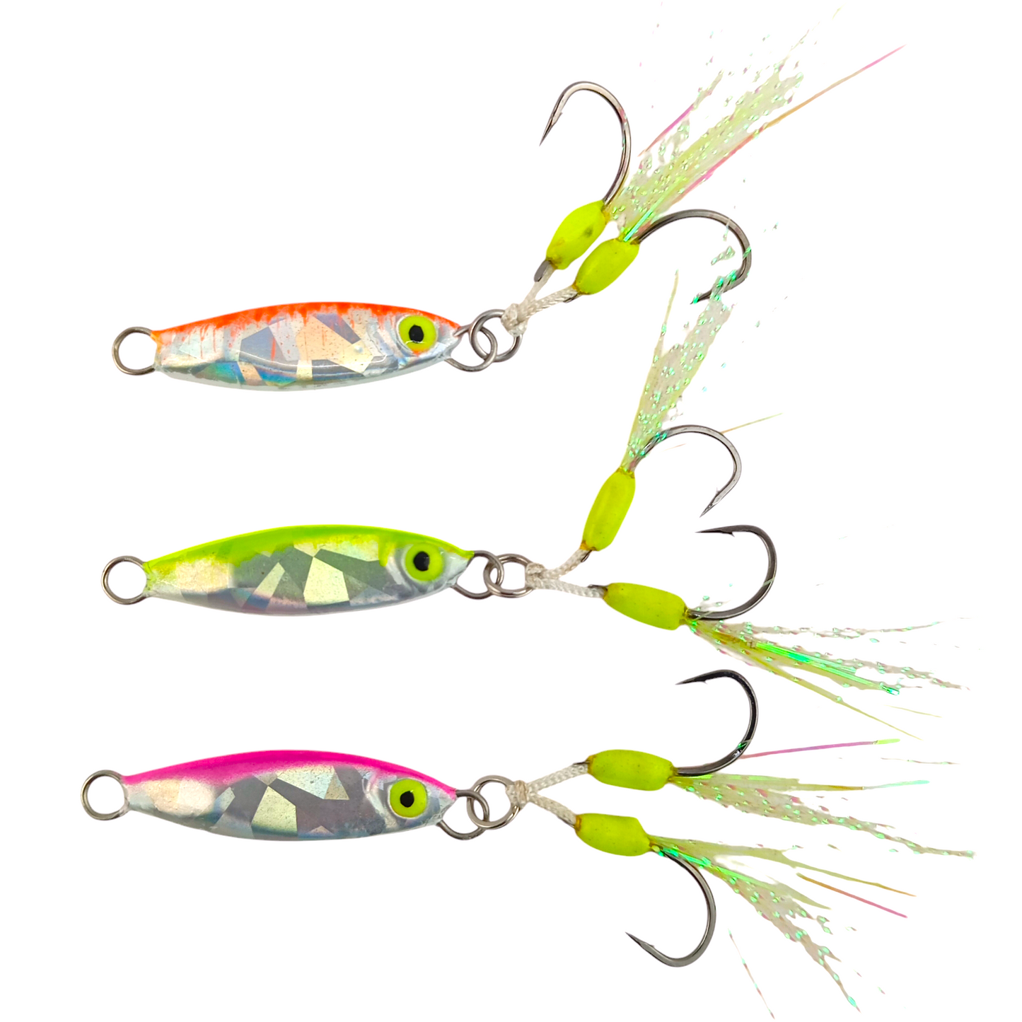 Hand Made Micro Jigs 5gms 7gms Radium Green Close  Image 