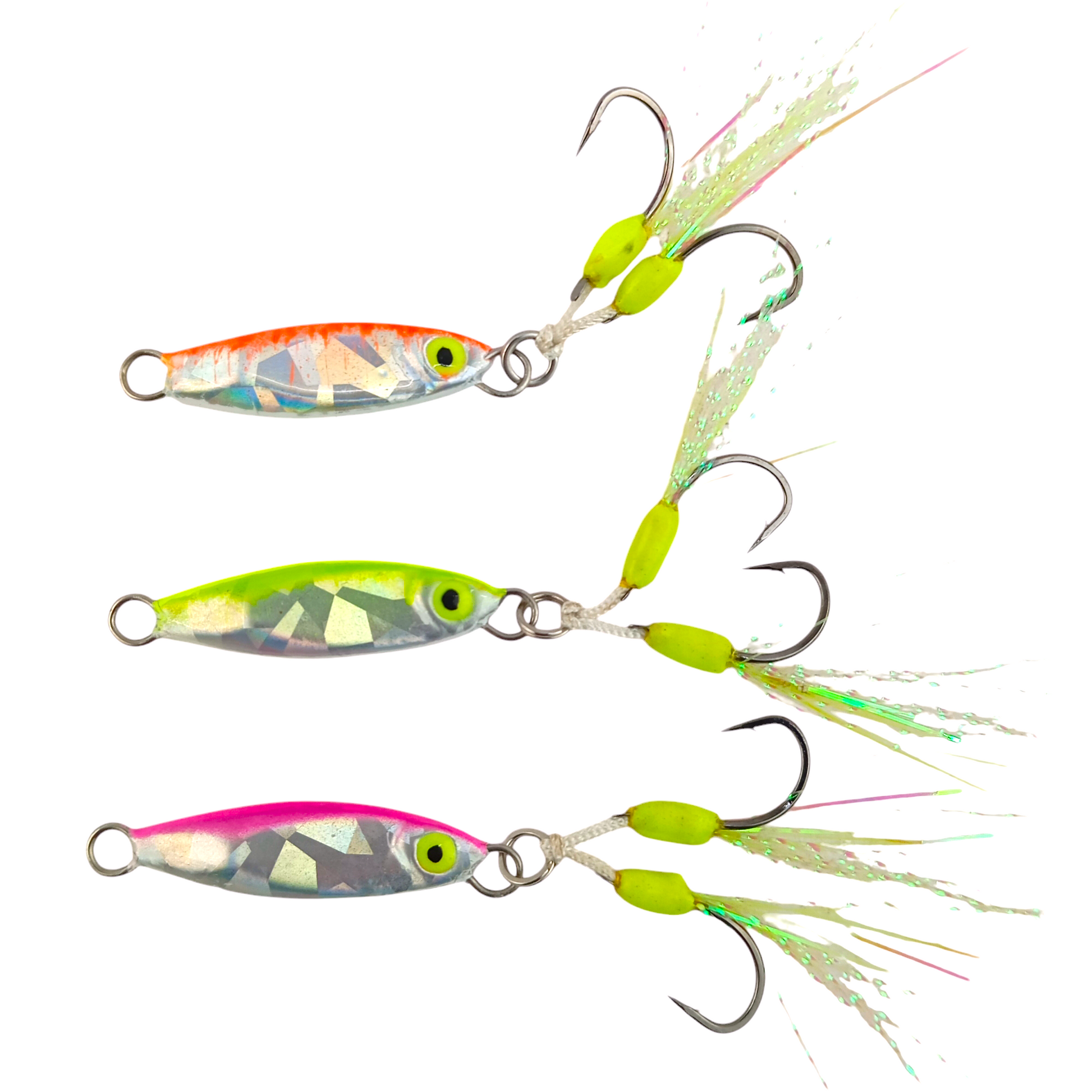 Hand Made Micro Jigs 5gms 7gms Radium Green Close  Image 