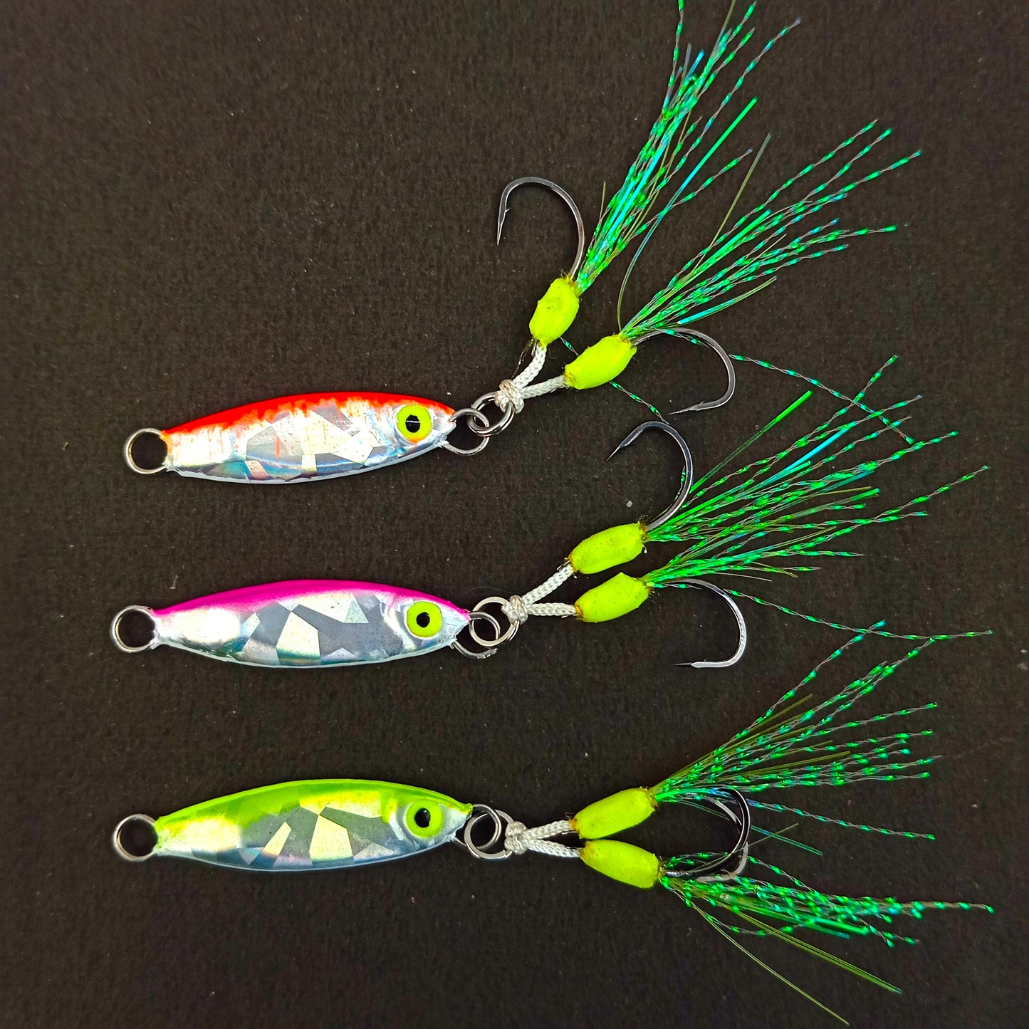 Hand Made Micro Jigs 5gms 7gms Radium Green Close  Image 