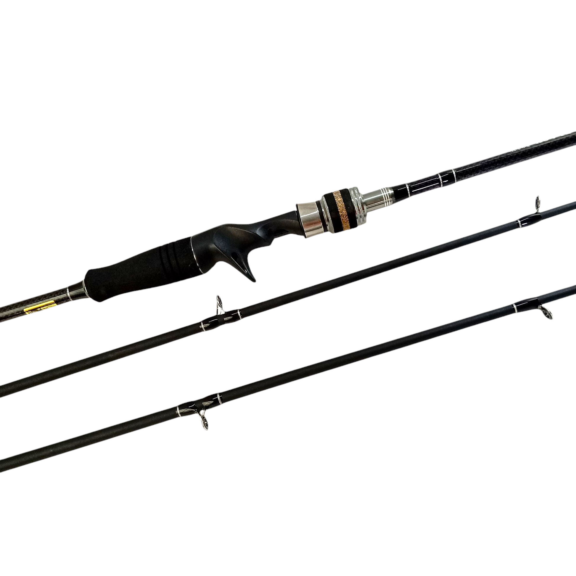 all black baitcaster rod Hunting Black 7ft- Baitcasting Fishing Rod – Fish With Hanish Tackles
