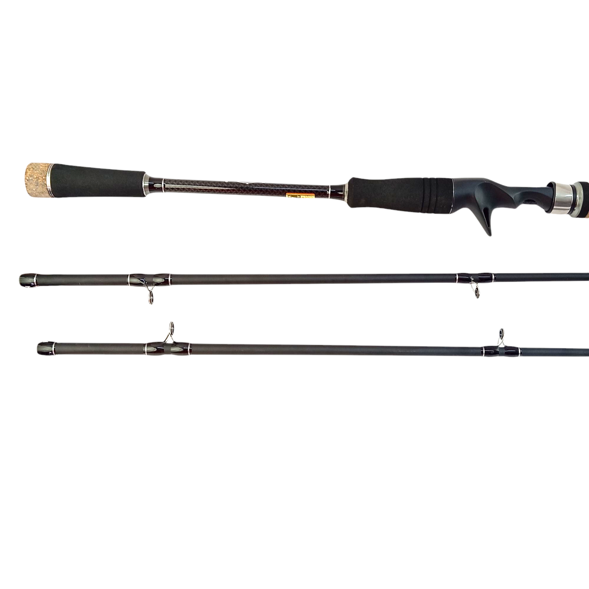 all black baitcaster rod Hunting Black 7ft- Baitcasting Fishing Rod – Fish With Hanish Tackles