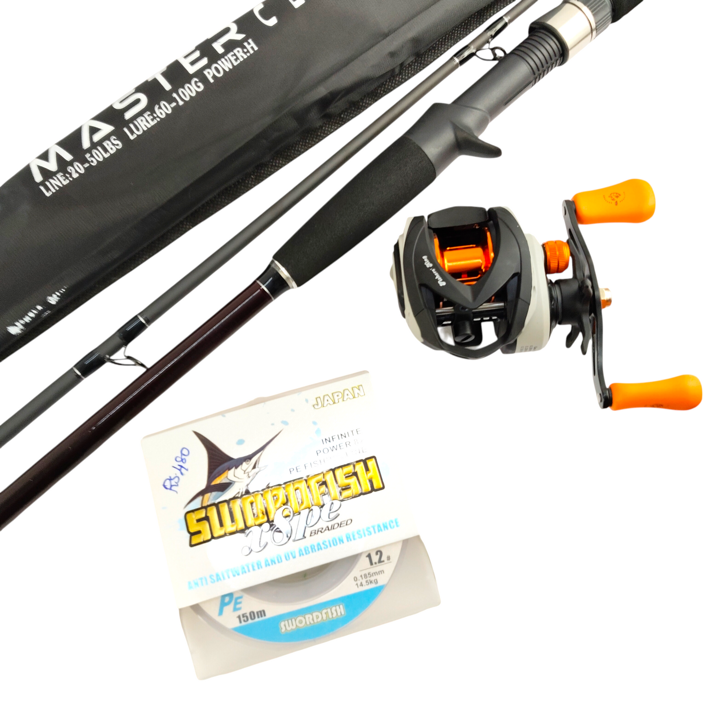 Premium Snakehead  Baitcasting Fishing Rod & Reel Combo