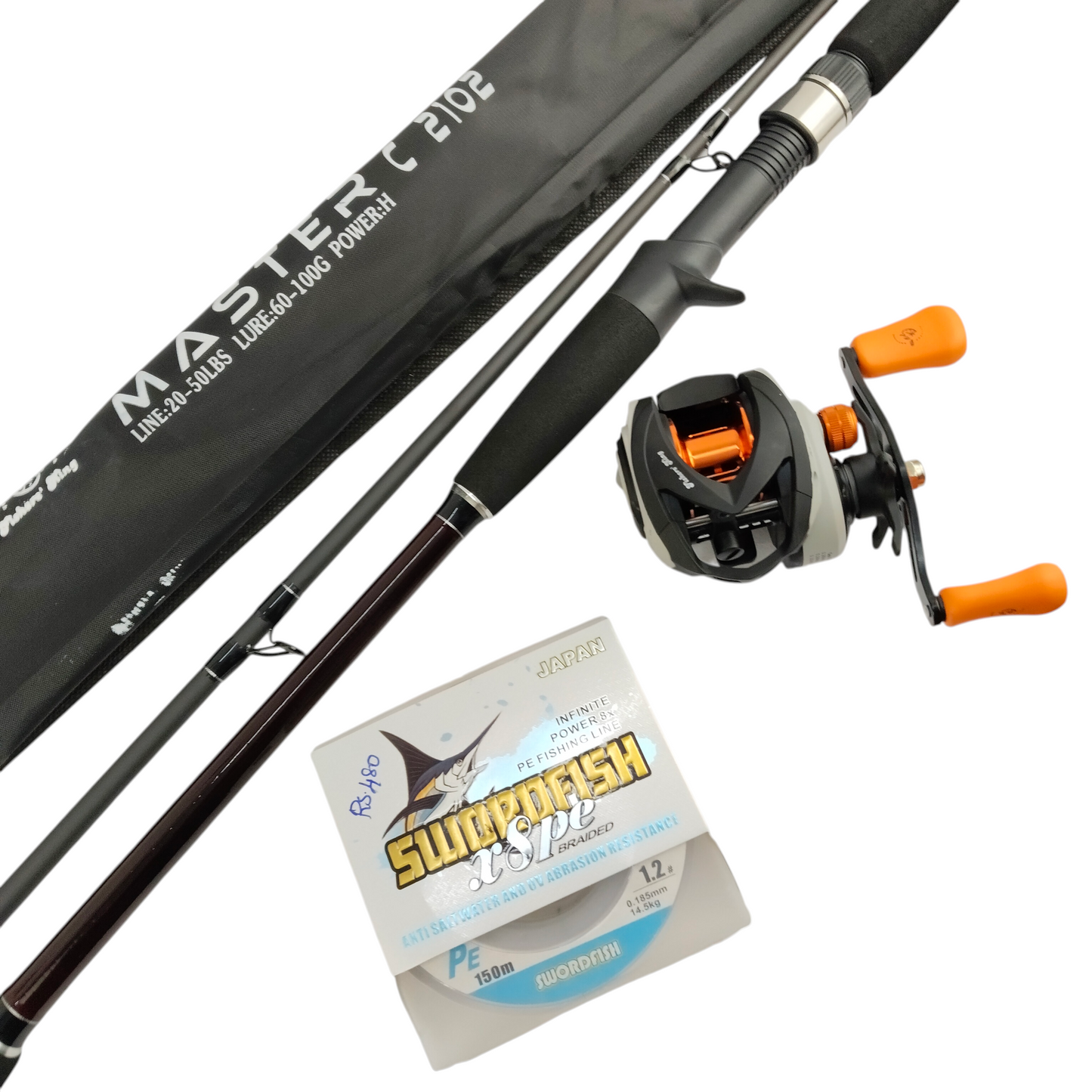 Premium Snakehead  Baitcasting Fishing Rod & Reel Combo