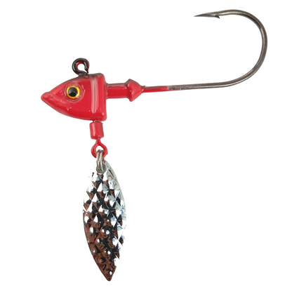 Jig-Head-With-Spinner-10gms-Bloog Red Image