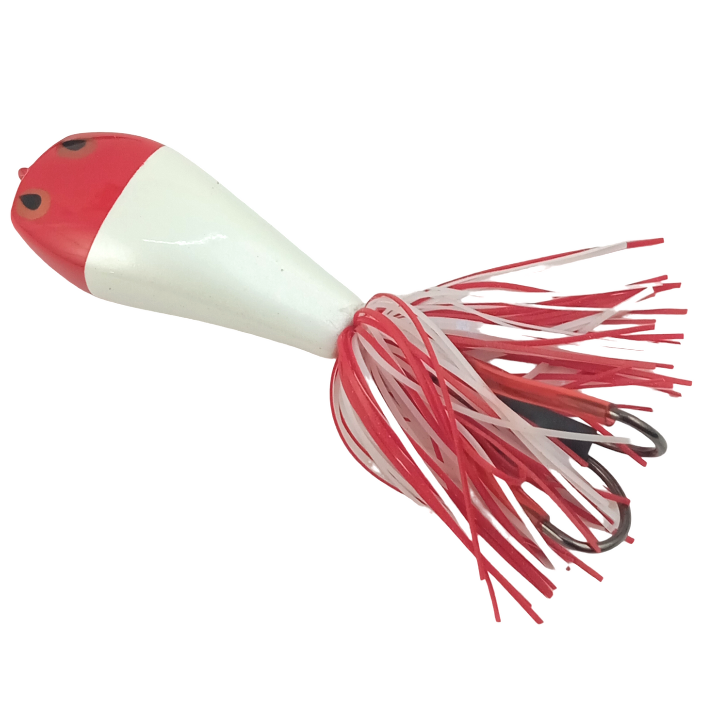Jump Frog Lure With Skirts|11gms/5.5cm white red head image