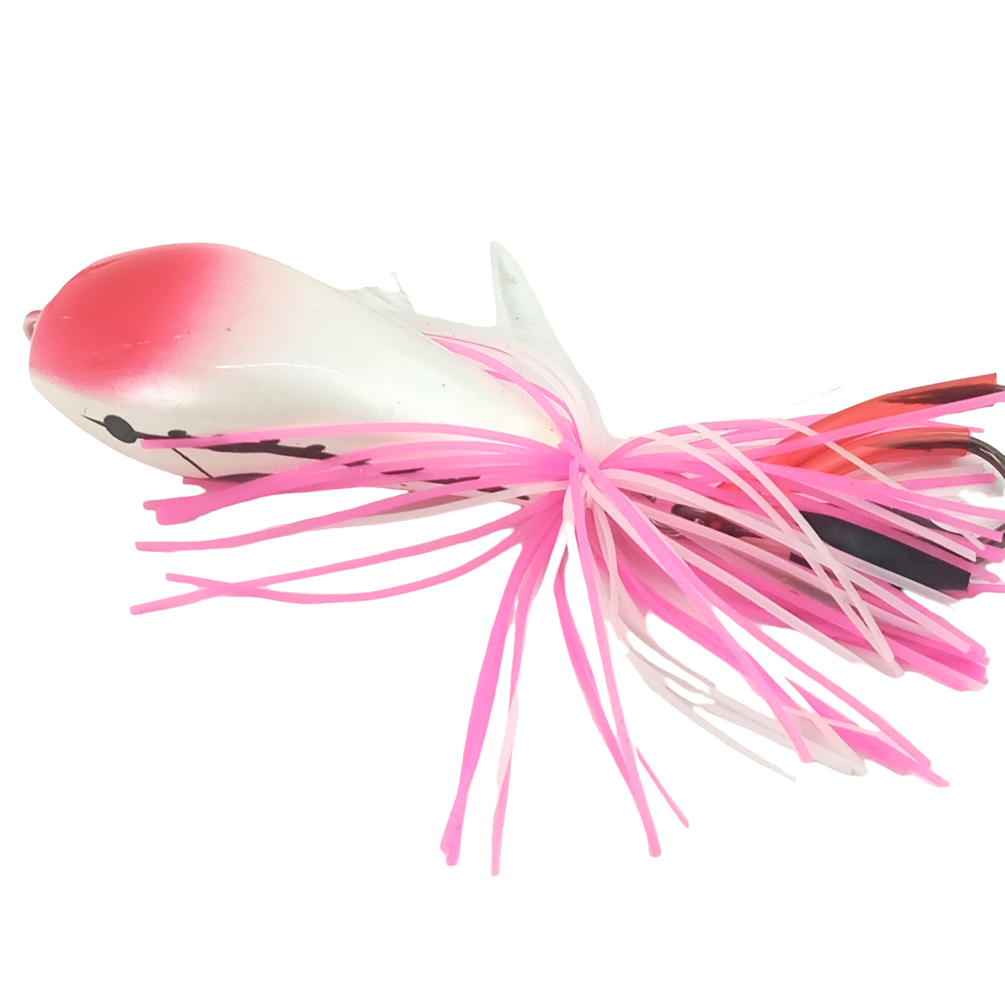 Jump Frog Lure With Skirts|11gms/5.5cm pink white image