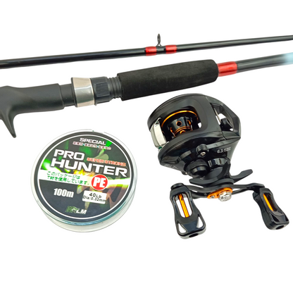 baitcaster rod and reel under 40 Spark Pro Colorful Fishing Reels Dur stainless steel bearings Sougayilang Fishing Rod Reel Combos,