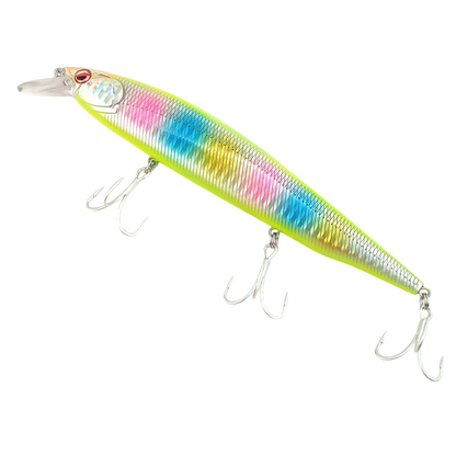 Littma Jerkbite 160SP-30 GM -160MM Fishing Lure-Chart Rainbow