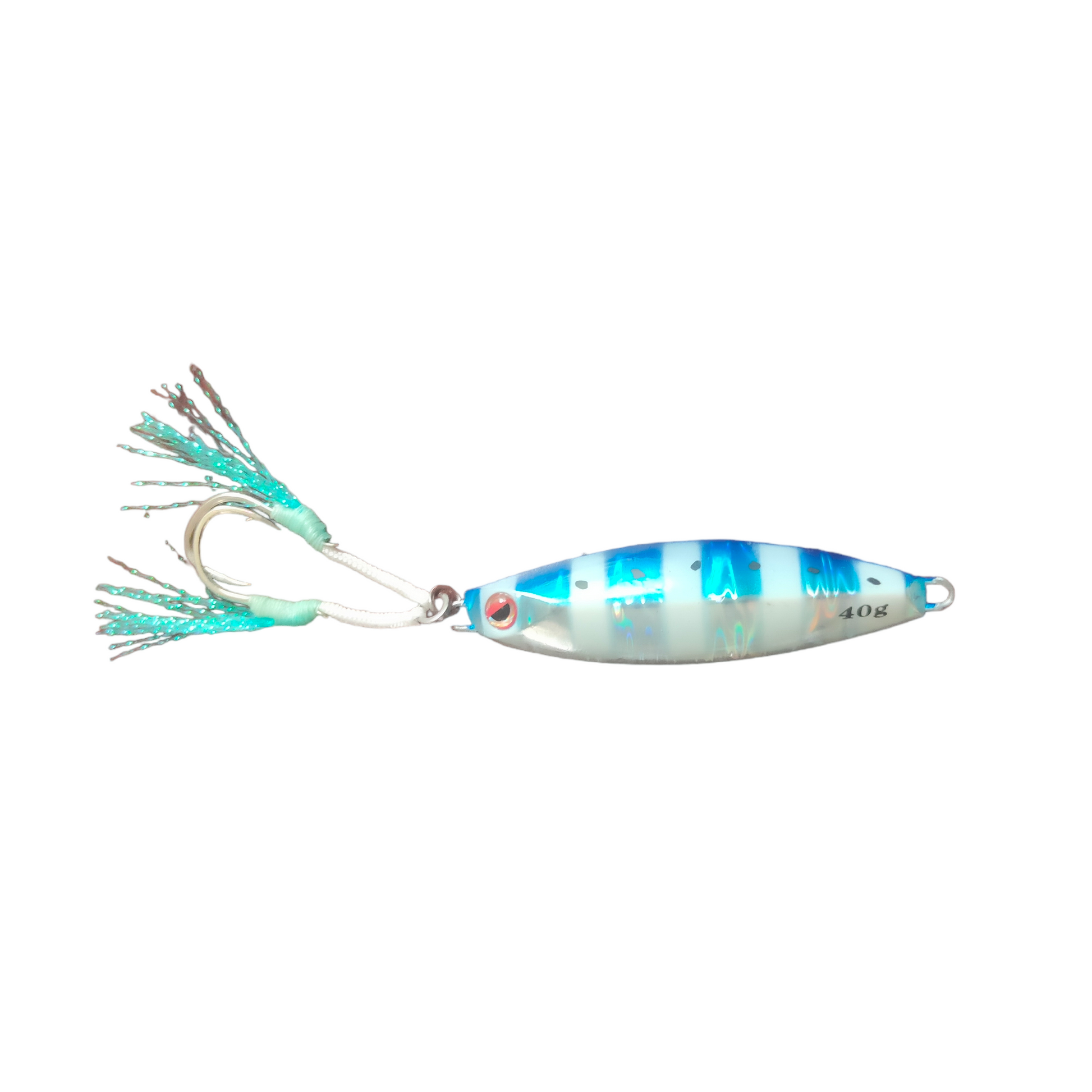 Littma_Jig_Katana_Slow_40gms_Jig_Fishing_Lure_Glow_Tiger_Close_UpImage