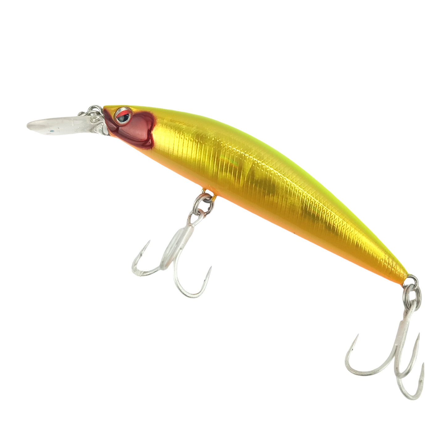 Littma Sagoshi 90FS 90MM 29GM Fishing Chart Gold Lure Close Up Image
