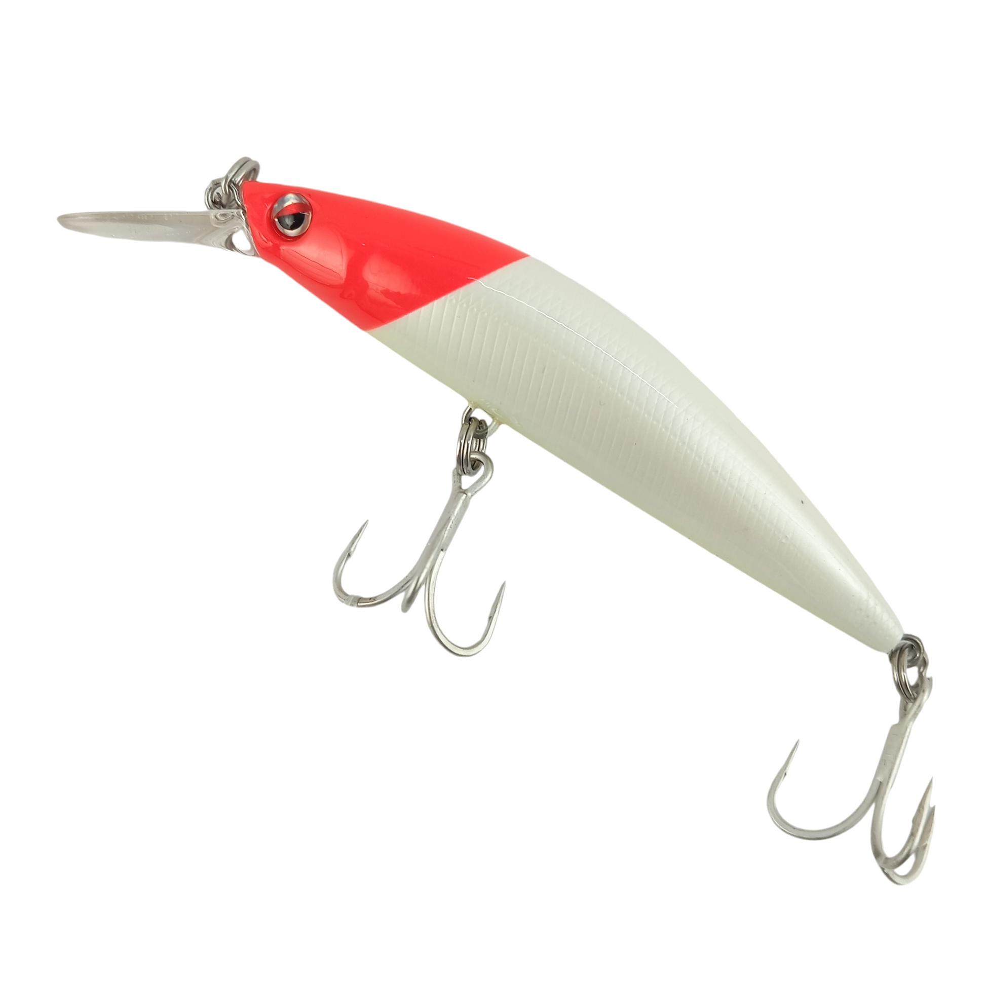 Littma Sagoshi 90FS 90MM 29GM Fishing Red Head Lure Close Up Image
