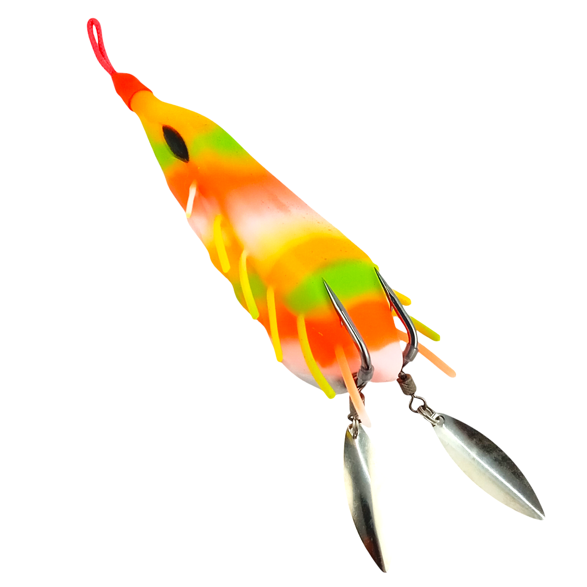 Long Costing Spinner Frog Lure 26gms-90mm All Close Up Image
