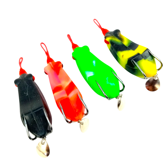 Long_Casting_Spinner_Frog_Lure_17gms_8cm_White_Red_Head_All_Close_Up_Image