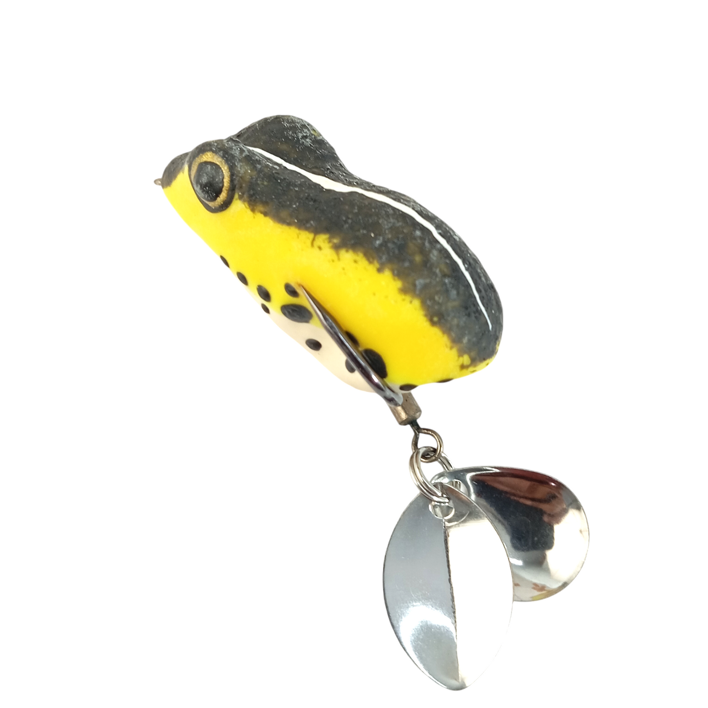 Lures Factory Common Rubber Frog Lure 4cm 7gm Yellow Close Up Image
