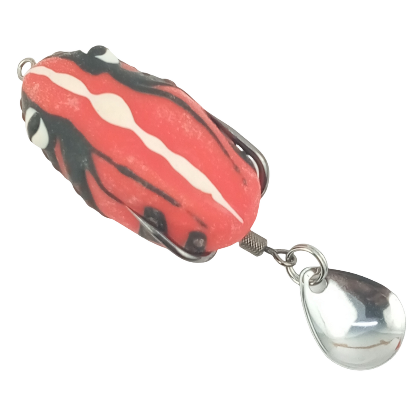 Lures_Factory_Hand_Made_Frog_Lure_Junko_Rubber_Frog_7gm_4cm-_RED