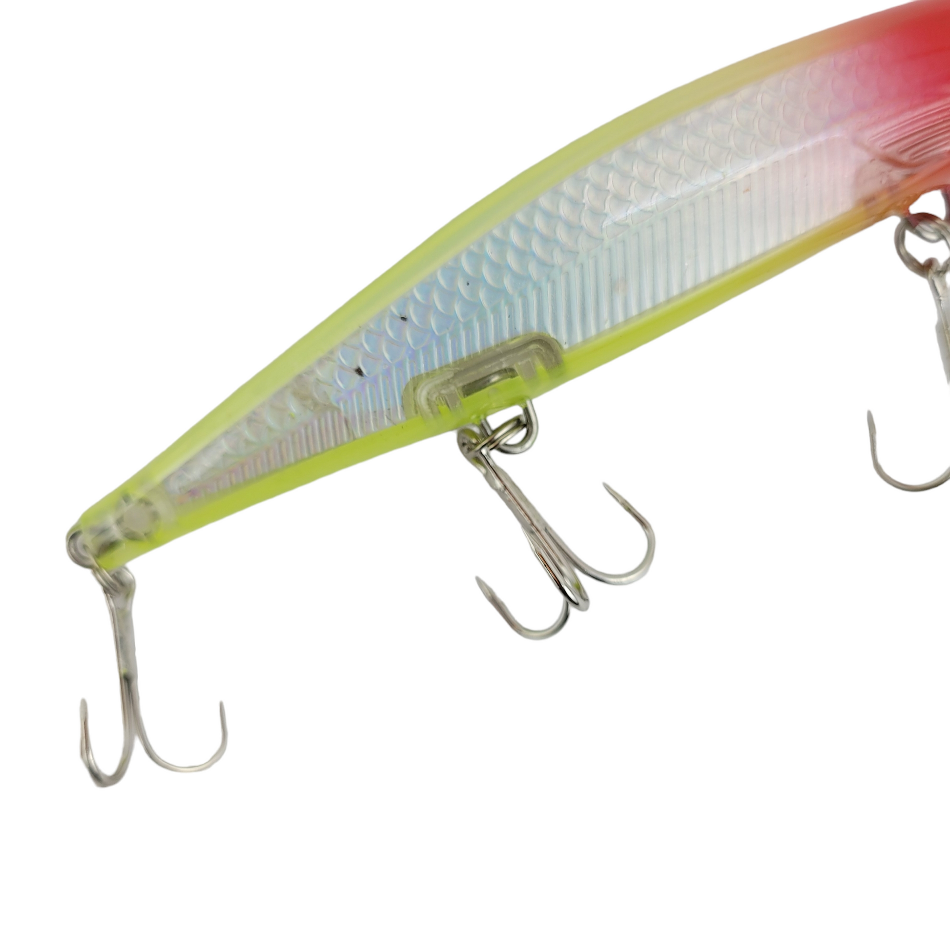 MInnow Slow Sinking Petta Rap Fishing Lure - 11cm 13g -red multi top bottom