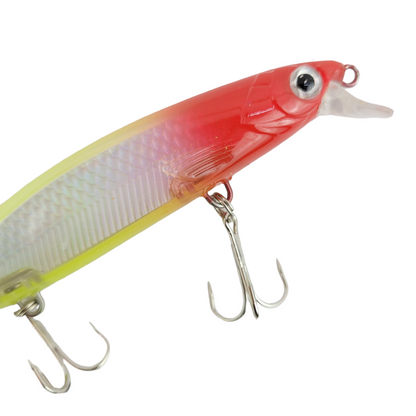 MInnow Slow Sinking Petta Rap Fishing Lure - 11cm 13g -red multi top Image