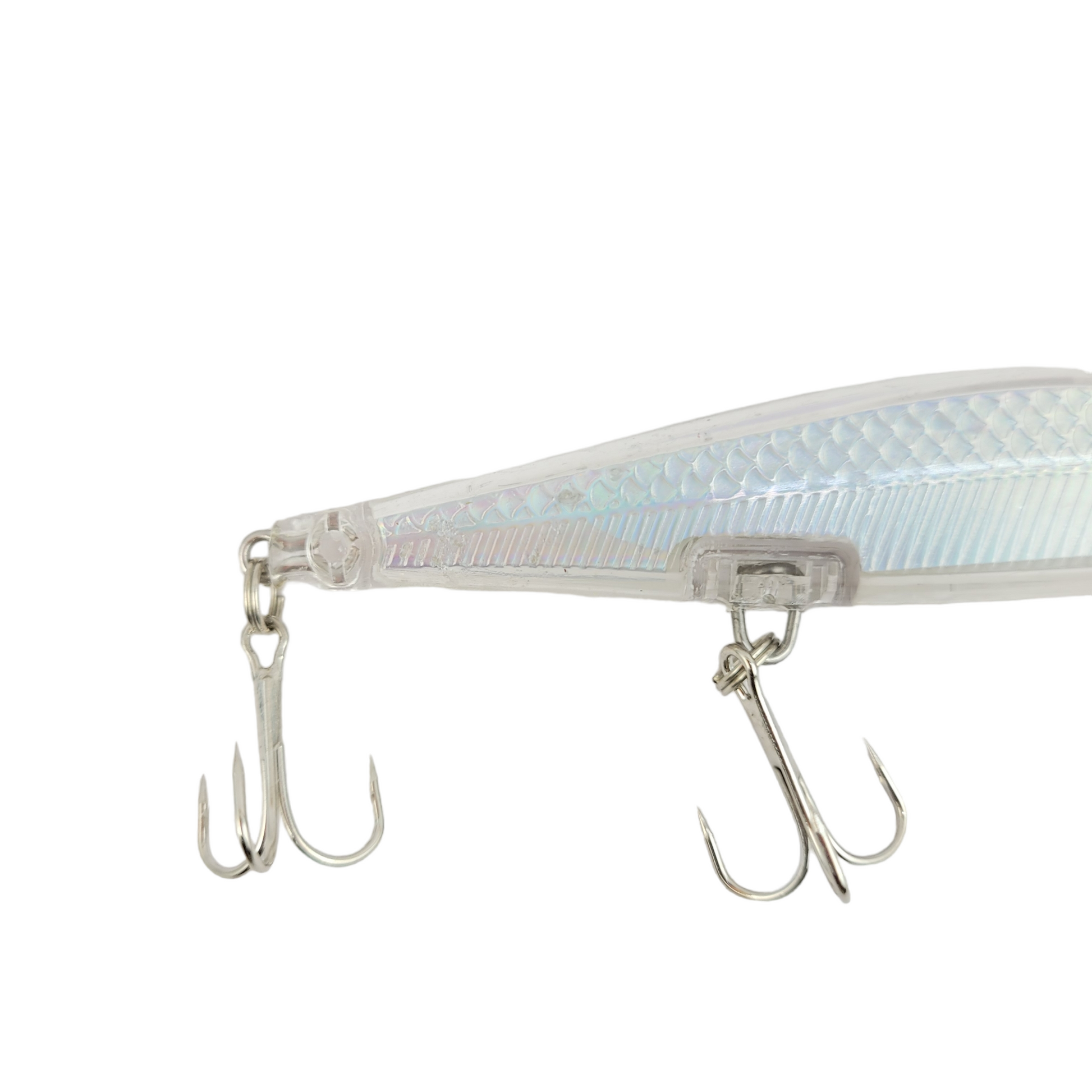 MInnow Slow Sinking Petta Rap Fishing Lure - 11cm 13g - White Red Head bottom Image