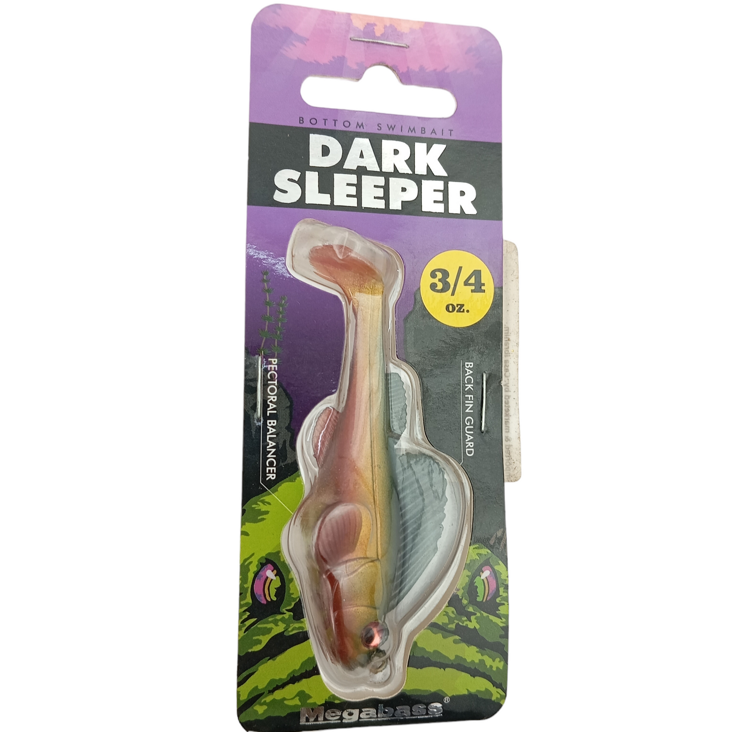 Megabass_Dark_Sleeper_Fishing_Soft_Lure_21gms_-_Weedless_-Dark_Shad