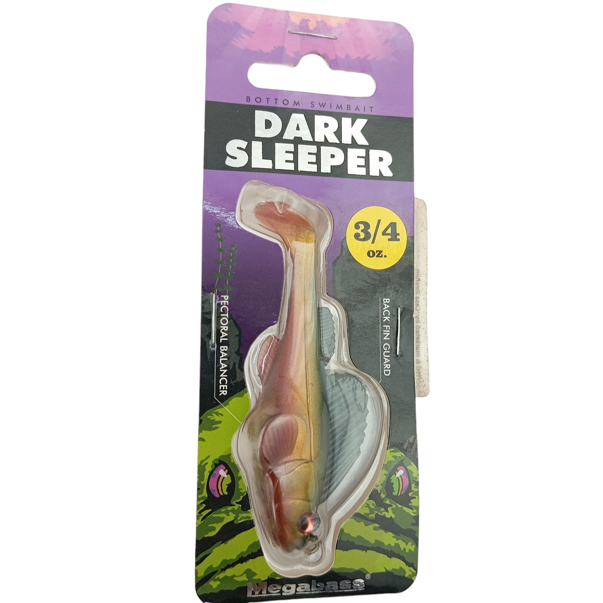 Megabass_Dark_Sleeper_Fishing_Soft_Lure_21gms_-_Weedless_-Dark_Shad