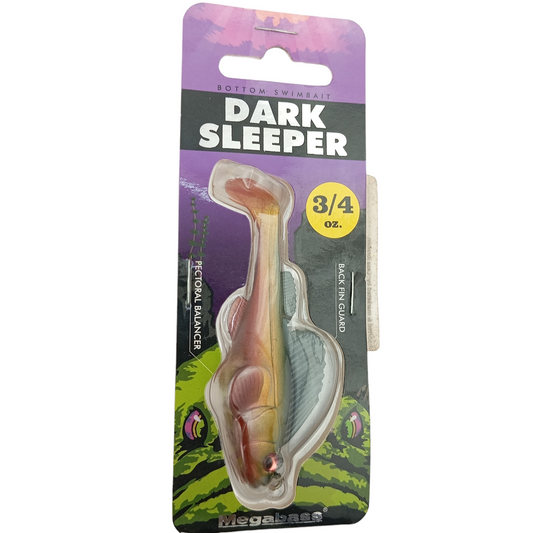 Megabass_Dark_Sleeper_Fishing_Soft_Lure_21gms_-_Weedless_-Dark_Shad