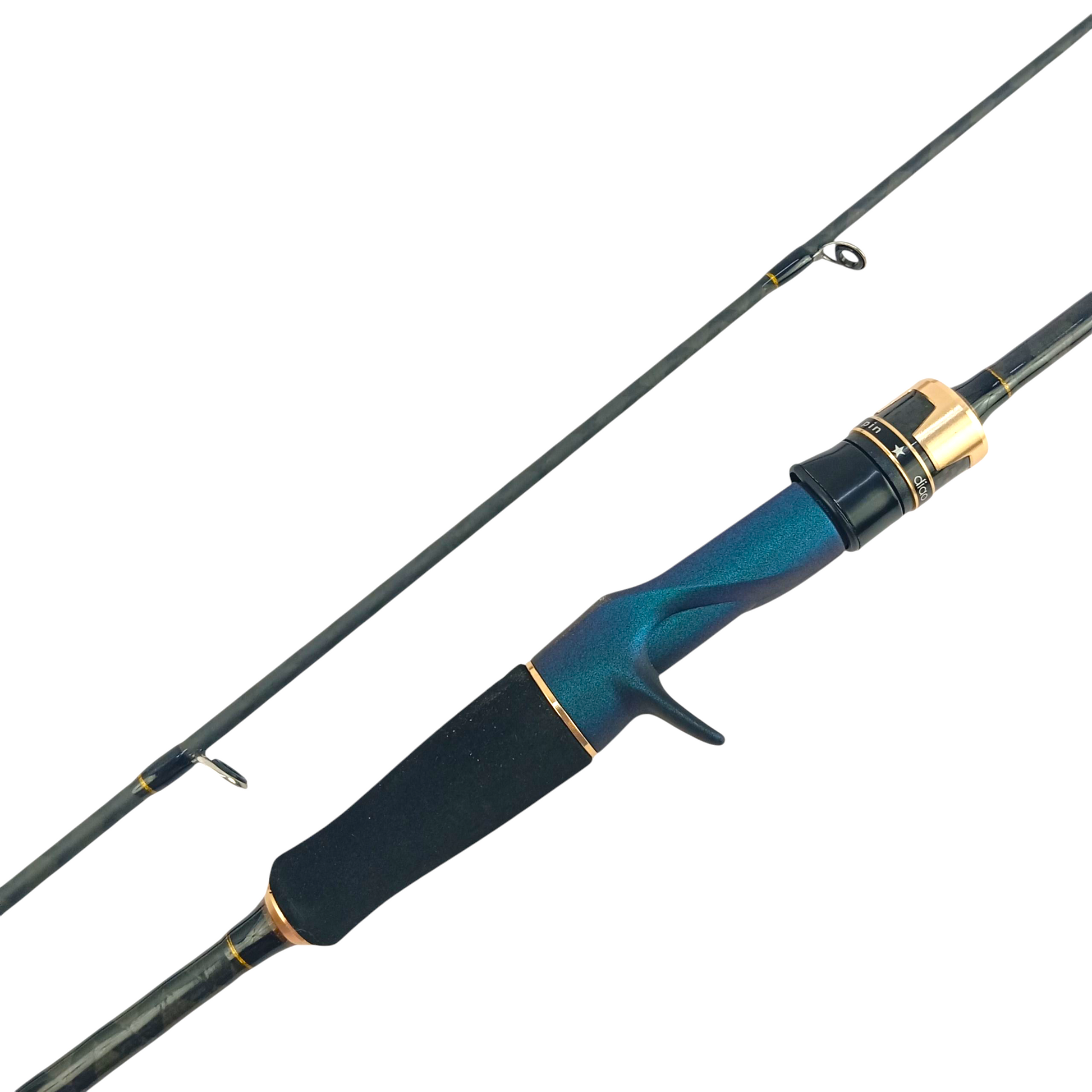 blue sadine telescope fishing cabon rod bait casting pesca peche Megastrike 7ft Baitcasting Fishing Rod – Fish With Hanish Tackles