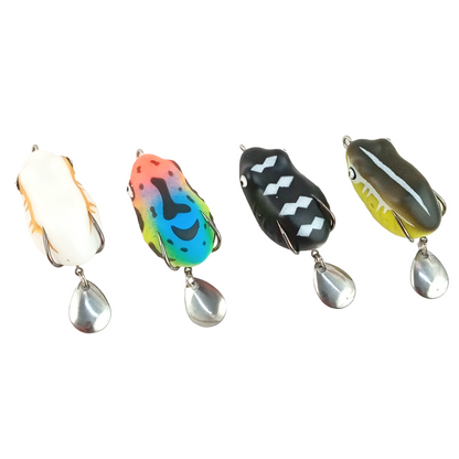 Mini Frog Lure 4.2cm 7.2gms with Spinner All colors