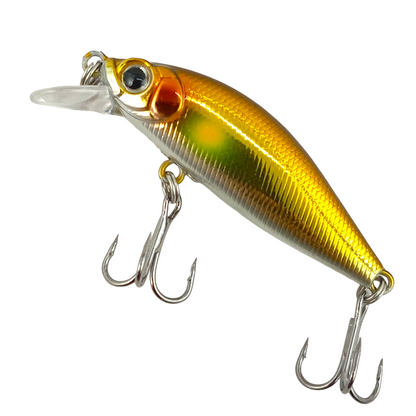 Minnow- Suspending-Lure- 3.3gms-5cm-Silver-Gold