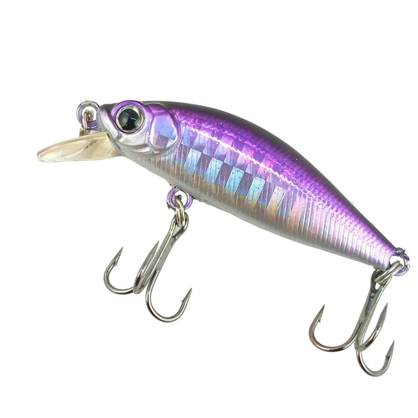 Minnow- Suspending-Lure- 3.3gms-5cm - Silver Violet