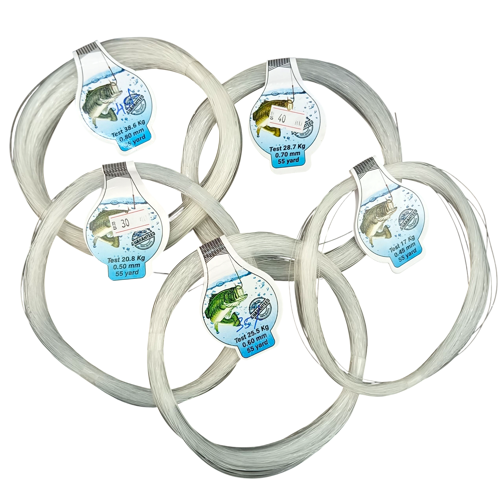 Monofilament Fox Club Fishing Line-White 50M Connected Spools