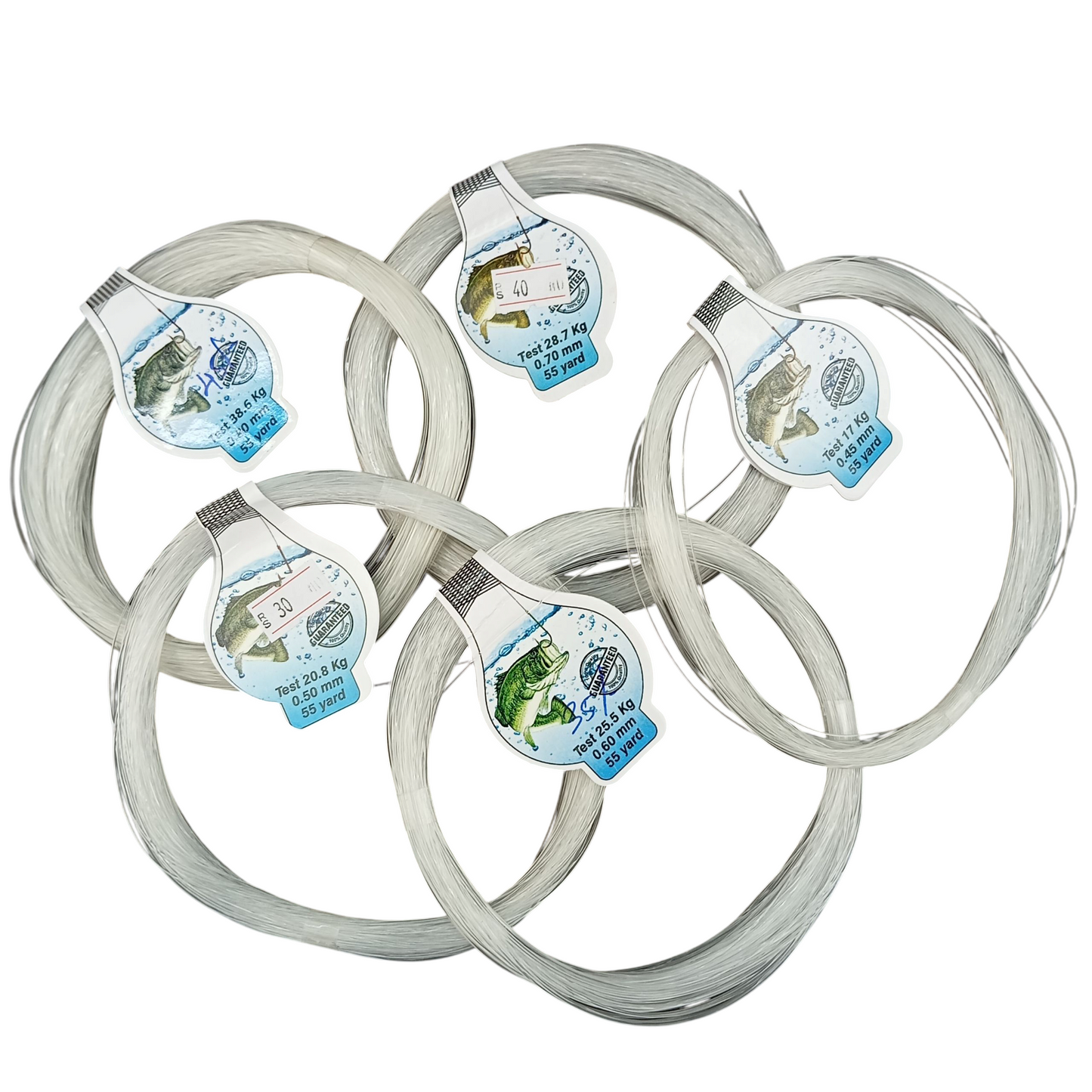 Monofilament Fox Club Fishing Line-White 50M Connected Spools