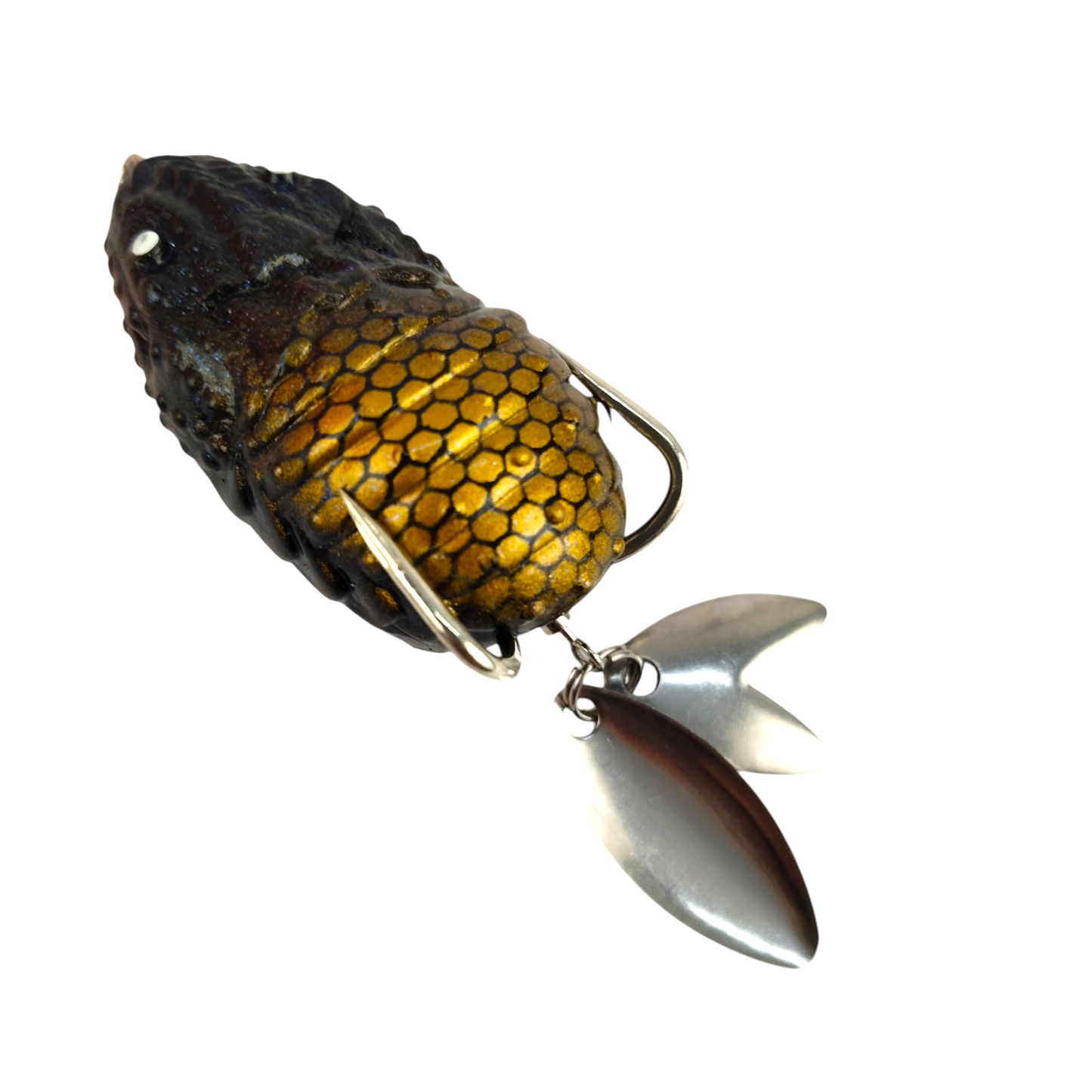 Morizo Double Spinner Frog Lures 4.5cm|7.5gms