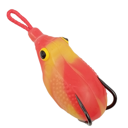 Morizo Mini Frog Lure | 5cm/10gm yellow with red image