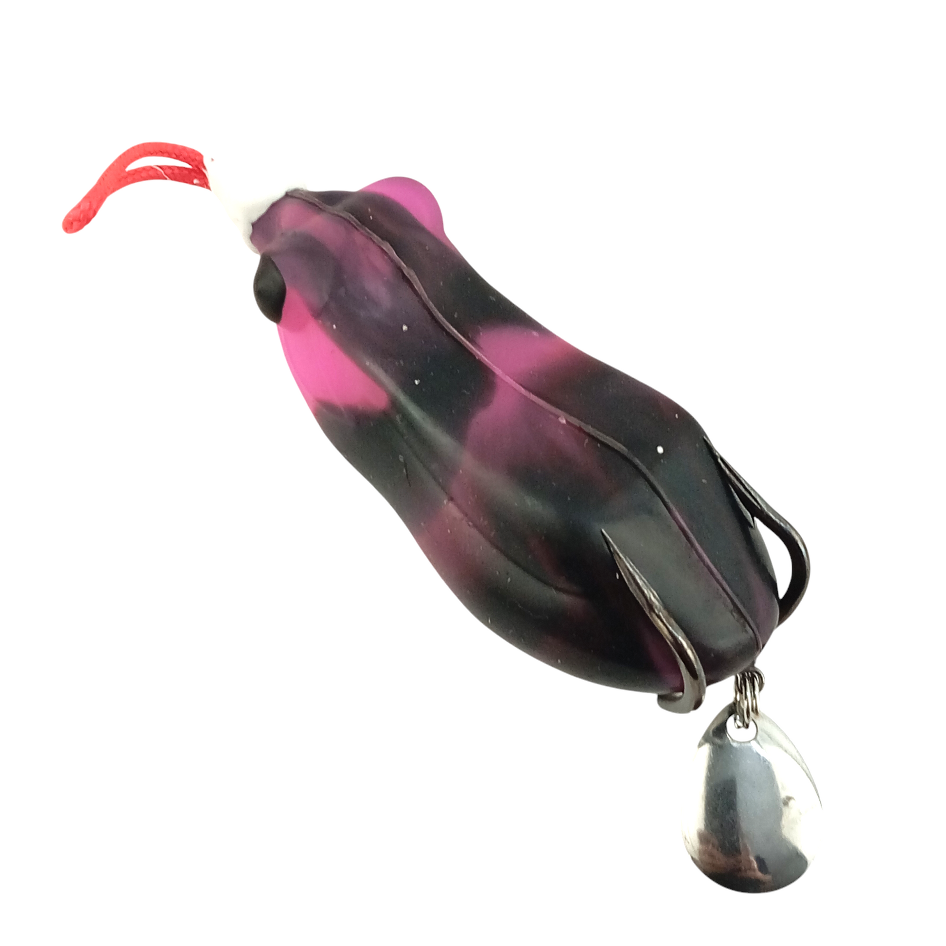 Morizo Spinner Frog Lure 13gms 6cm Black Pink Close Up Image