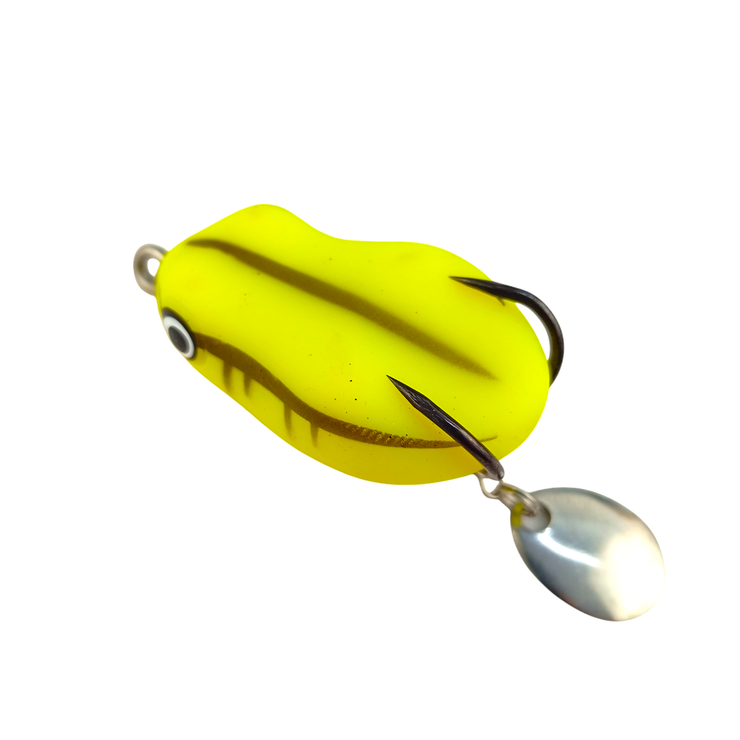 Morizo Mini  Spinner Frog Lure 8.5gms 4.5cm Lite Green  Close Up Image