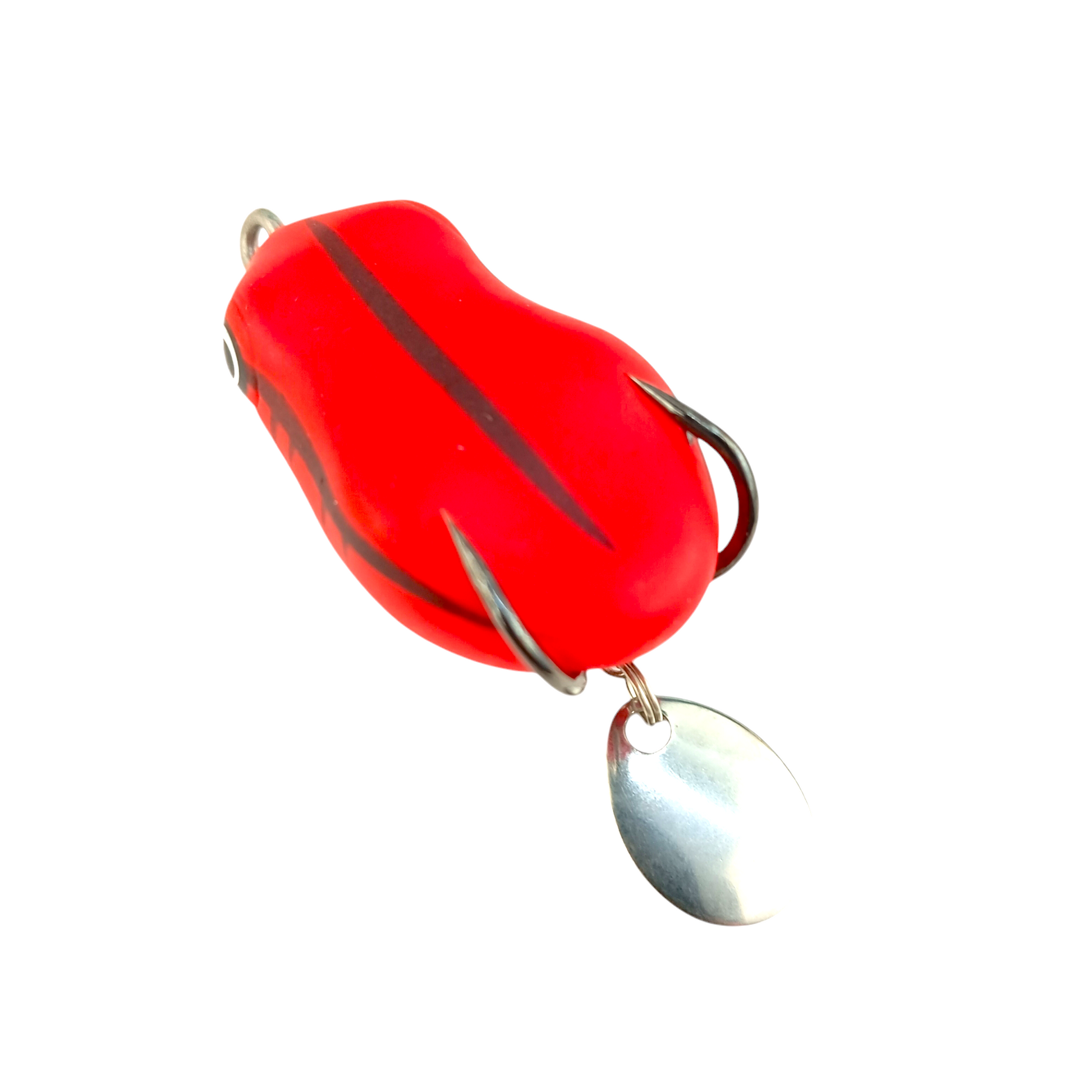 Morizo Mini  Spinner Frog Lure 8.5gms 4.5cm Red Close Up Image
