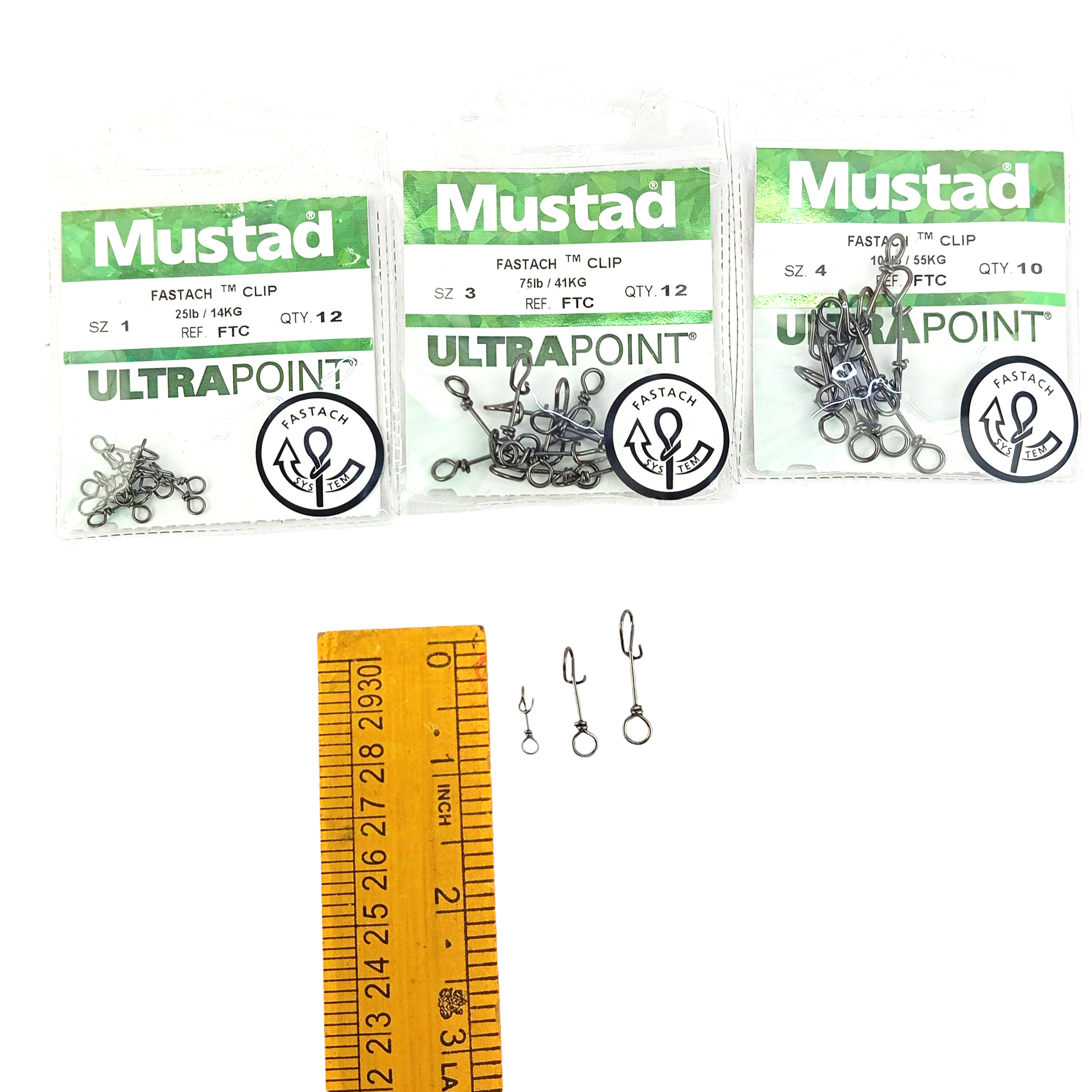 Mustad Fastach Clip Size 1-2-3 Close  View