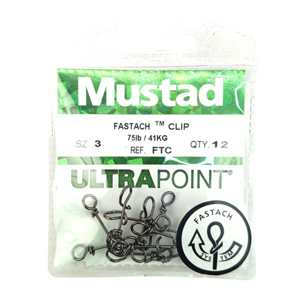 Mustad Fastach Clip Size 2 Close Up Image