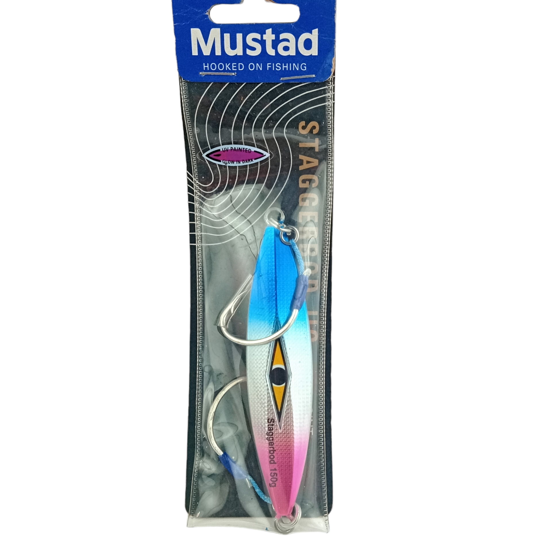 Mustad Staggerbod Jig 150gms Ultra Point Fishing Jig Lure Back Image