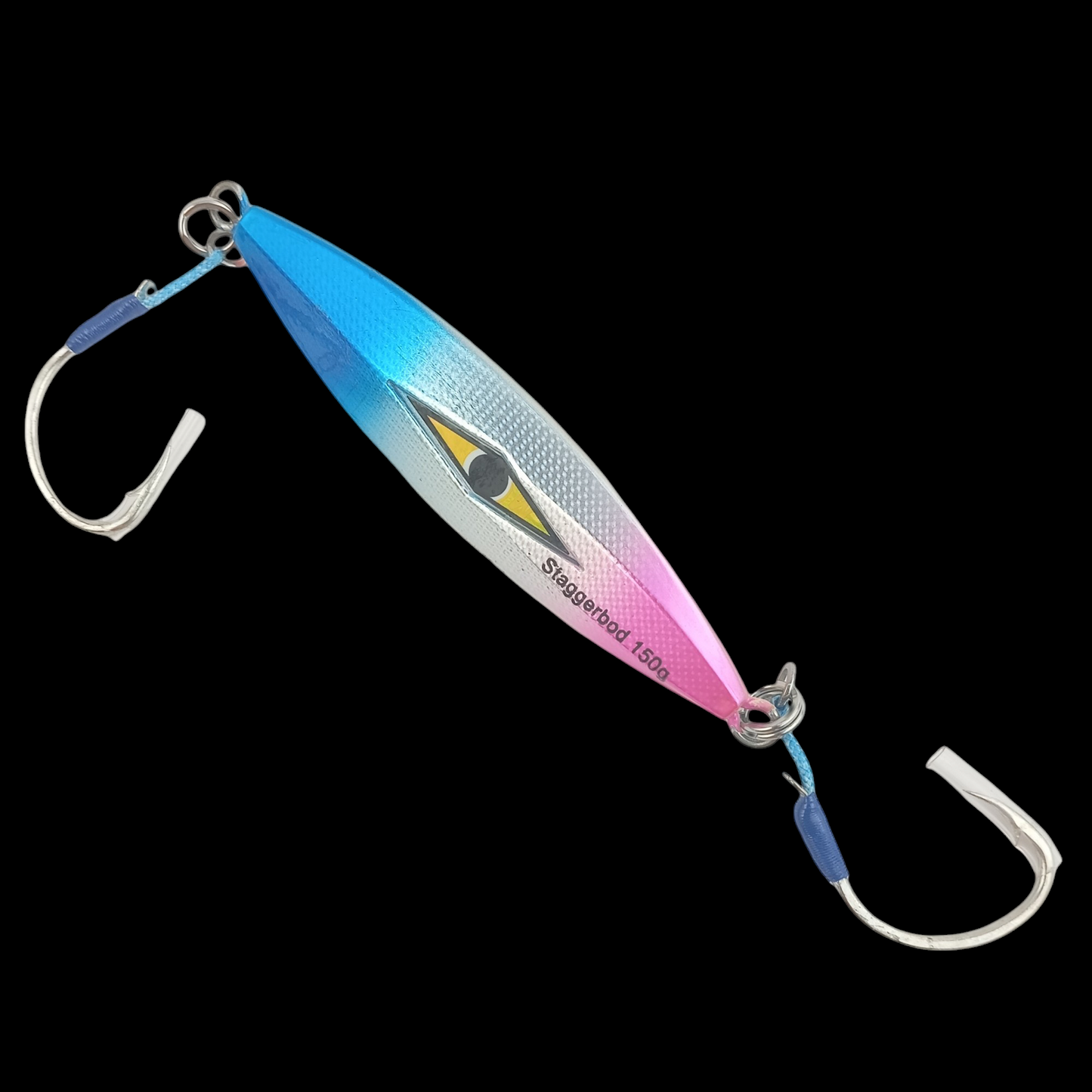 Mustad Staggerbod Jig 150gms Ultra Point Fishing Jig Lure Single Image Black