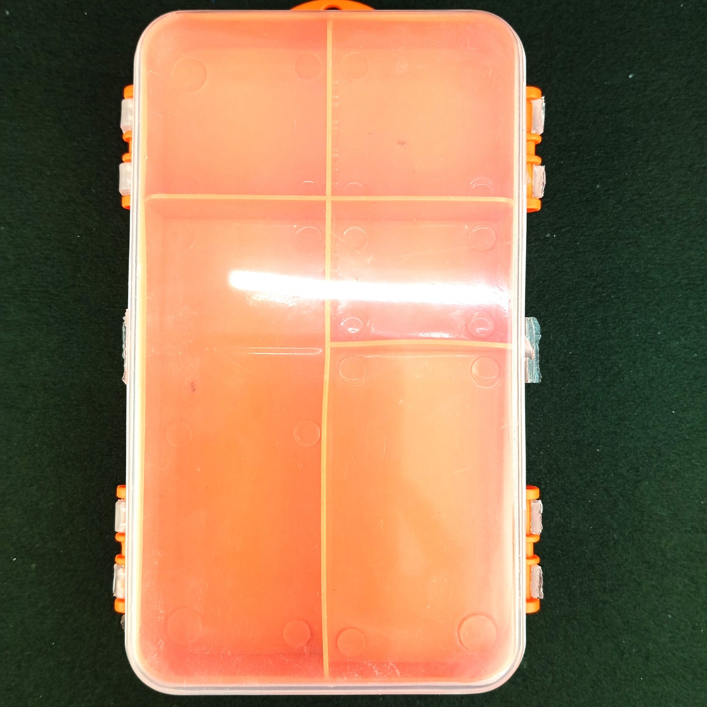 Orange Double Sided Small Fishing Tackle Box Main Image