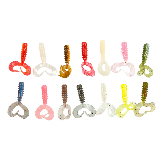 Owner Cultiva Rock'N Bait Worm Ring Twin Tail  1.5inch Single Pc All Image