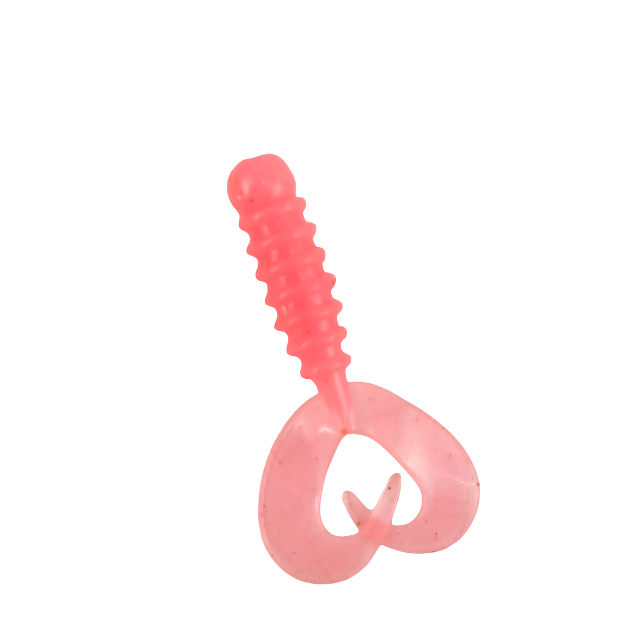Owner Cultiva Rock'N Bait Worm Ring Twin Tail  1.5inch Fluorescent pink Close Up Image