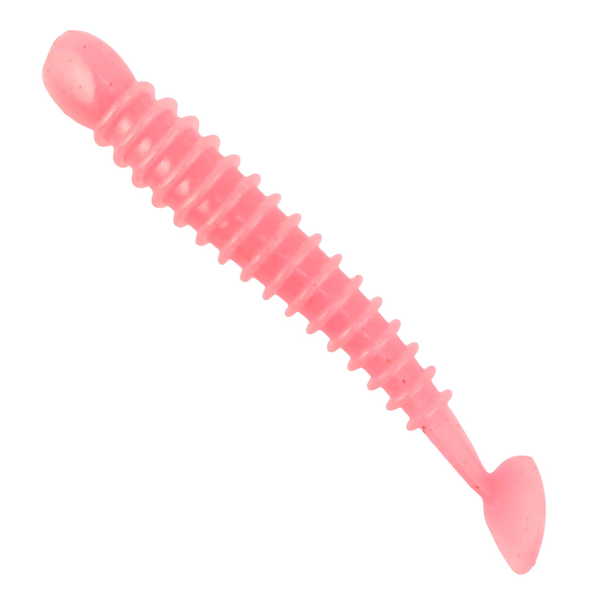 Owner Cultiva Tasty Worm Rock ‘N Bait RB-5Ring Kick Tail  3inch Fluorescent pinkClose Up Image