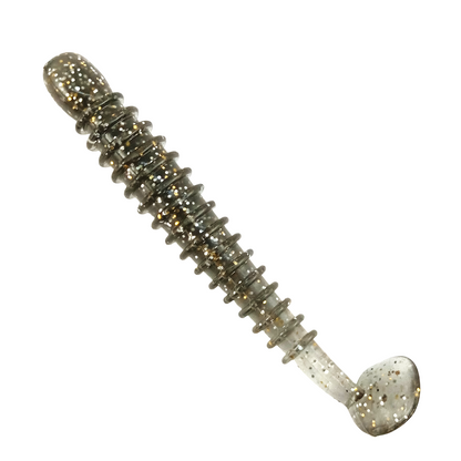 Owner Cultiva Tasty Worm Rock ‘N Bait RB-5Ring Kick Tail  3inch  GS smoke Close Up Image