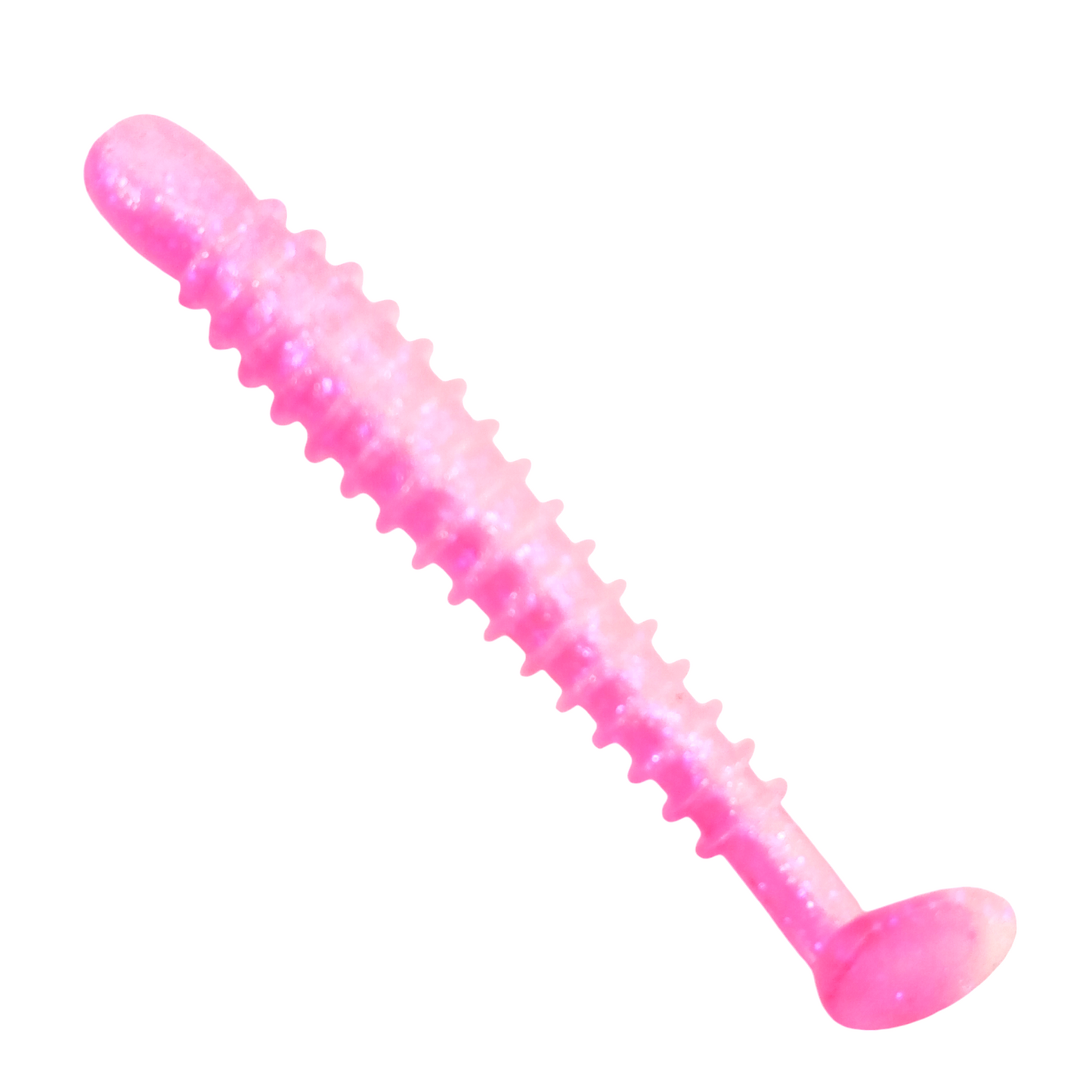Owner Cultiva Tasty Worm Rock ‘N Bait RB-5Ring Kick Tail  3inch Pink Keimura Close Up Image