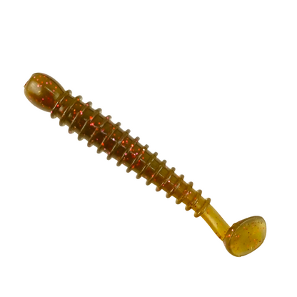 Owner Cultiva Tasty Worm Rock ‘N Bait RB-5Ring Kick Tail  3inch  Watermelon Close Up Image