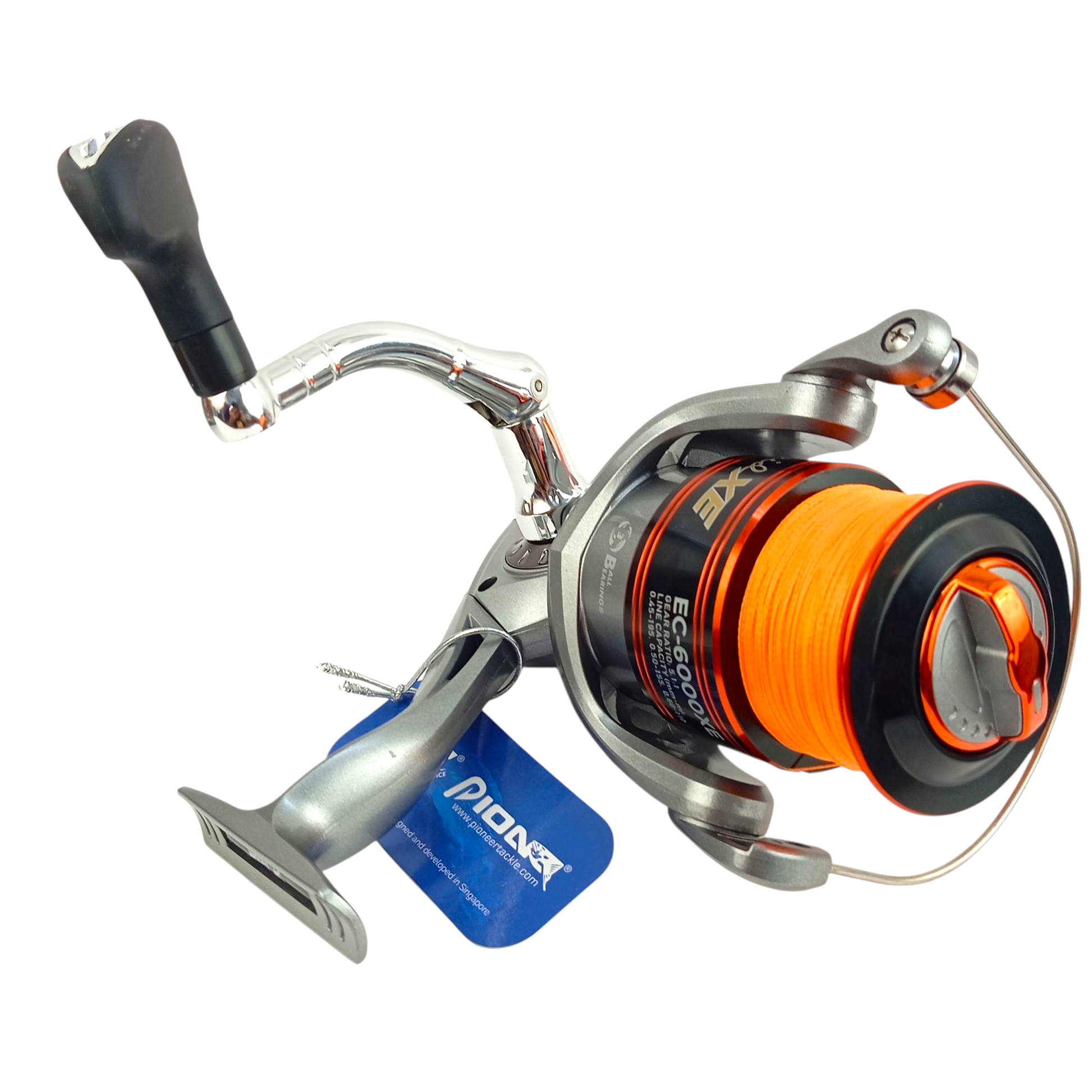 braid capacity fishing reels Pioneer Ec 4000