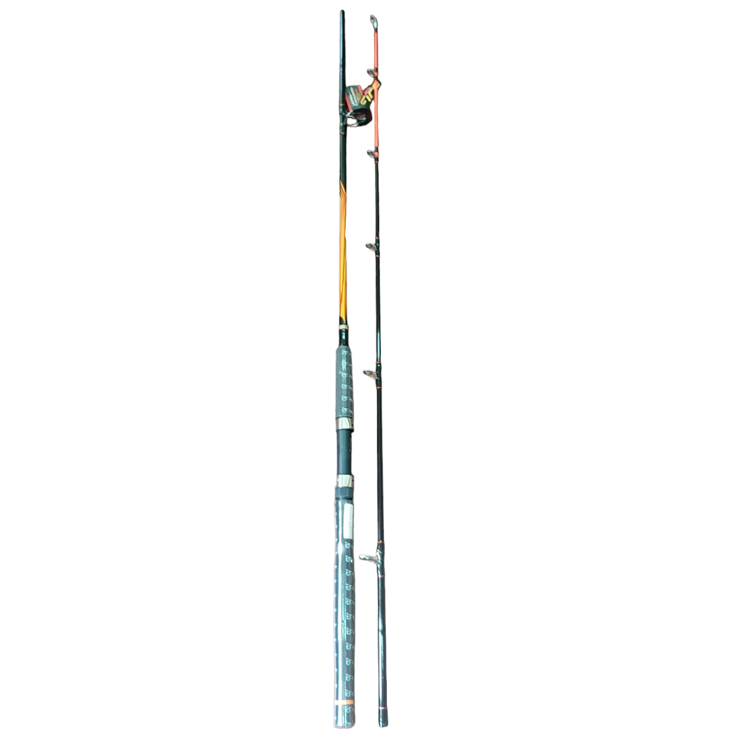 Pioneer Fire E-Glass 8FT 10-20lb CW40-80gr Spinning Fishing Rod Orange Full view